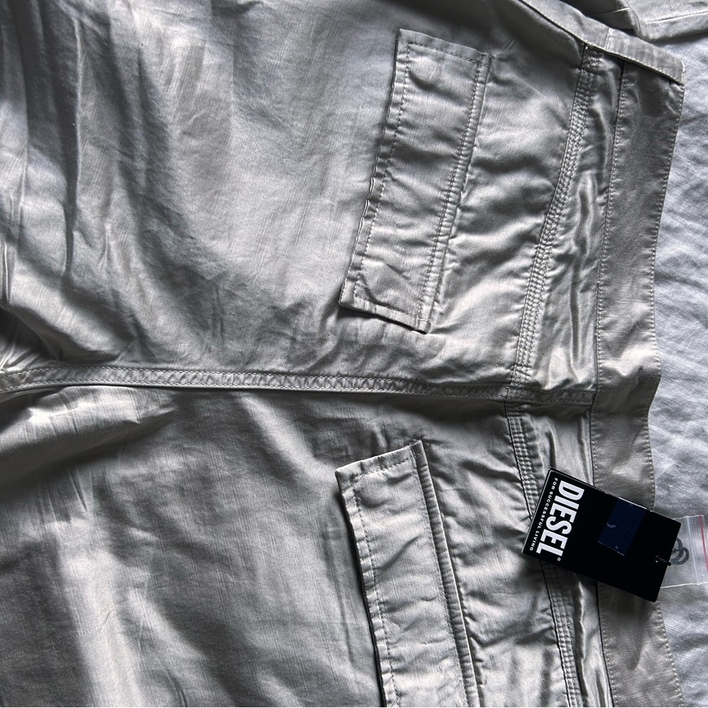 Diesel Black Wide-Leg Cargo Pants - Women's - Picture 9 of 11
